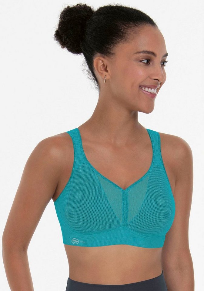 Anita Active Sport-BH Air Control Delta Pad doppellagige Cups, Powertüll im Rücken, Schale schmal geschnitten von Anita Active