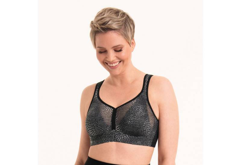 Anita Active Sport-BH Air Control Deltapad doppellagige Cups, gepolsterte Träger, mit Print, feminin, weich von Anita Active