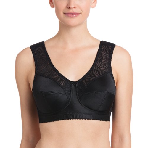 Anita Damen Bügelloser BH Entlastungs Mylena, Einfarbig, Gr. 90D, Schwarz (schwarz 001) von Anita