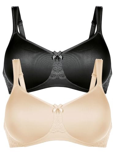 Anita 2er Pack Komfort BH mit Schale Havanna 5811 Gr. 80E in Desert-Schwarz von Anita