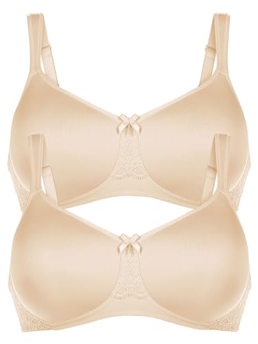 Anita 2er Pack Komfort BH mit Schale Havanna 5811 Gr. 85D in Desert von Anita