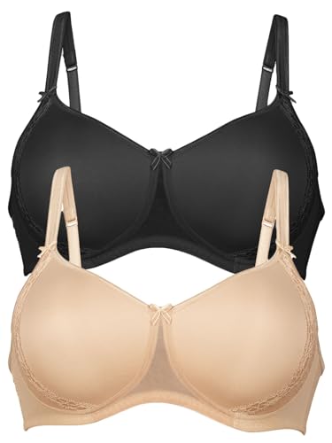 Anita 2er Pack Schalen BH Lace Rose 5618 Gr. 100E in Desert-Schwarz von Anita