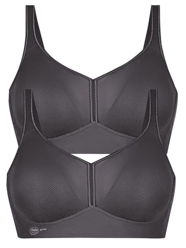Anita 2er Pack Sport BH AIR Control DELTAPAD 5544 Gr. 80B in 1xanthrazit 1xanthrazit von Anita