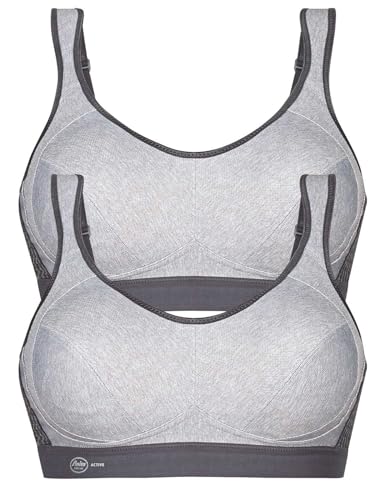 Anita 2er Pack Sport BH Extreme Control 5527 Gr. 105C in 1xheather Grey 1xheather Grey von Anita