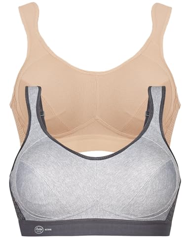 Anita 2er Pack Sport BH Extreme Control 5527 Gr. 95B in 1xdesert 1xheather Grey von Anita