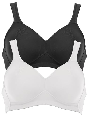 Anita 2er Sparpack BH ohne Bügel Twin 5493 Gr. 85C in 1xschwarz 1xweiß von Anita