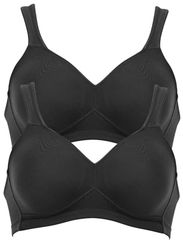 Anita 2er Sparpack BH ohne Bügel Twin 5493 Gr. 95C in 1xschwarz 1xschwarz von Anita