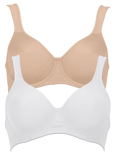 Anita 2er Sparpack Bügel BH Twin 5490 Gr. 80H in 1xskin 1xweiß von Anita