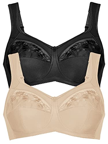 Anita 2er Sparpack Entlastungs BH 5448 Safina Gr. 100E in 1xhaut 1xschwarz von Anita
