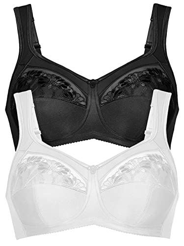 Anita 2er Sparpack Entlastungs BH 5448 Safina Gr. 90F in 1xschwarz 1xweiß von Anita