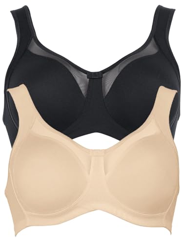 Anita 2er Sparpack Entlastungs BH Clara 5859 Gr. 90D in 1xhaut 1xschwarz von Anita