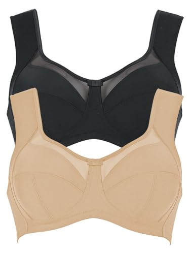 Anita 2er Sparpack Entlastungs-BH Clara 5860 Gr. 85E in 1xhaut 1xschwarz von Anita