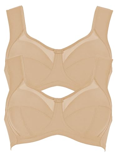 Anita 2er Sparpack Entlastungs-BH Clara 5860 Gr. 95G in 1xhaut 1xhaut von Anita