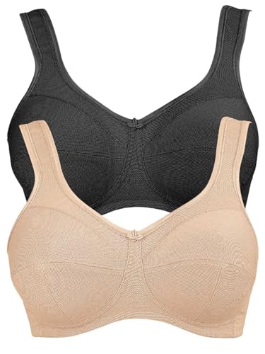 Anita 2er Sparpack Entlastungs BH JANA 5427 Gr. 100H in 1xschwarz 1xskin von Anita