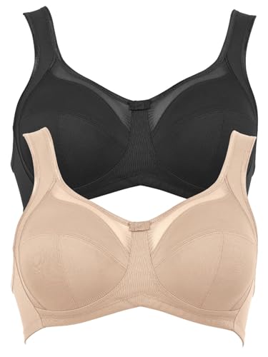 Anita 2er Sparpack Komfort BH Clara 5459 Gr. 90D in 1xhaut 1xschwarz von Anita