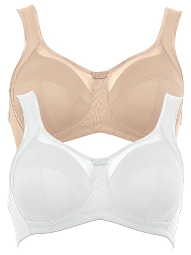 Anita 2er Sparpack Komfort BH Clara 5459 Gr. 95C in 1xhaut 1xweiß von Anita