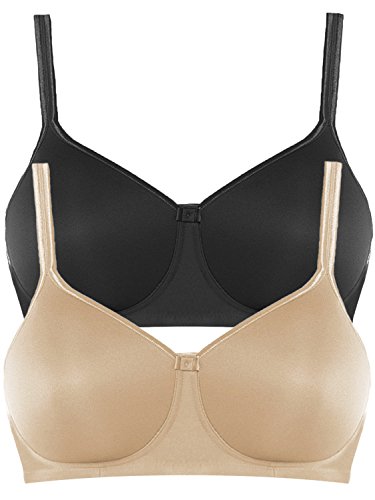 Anita 2er Sparpack Prothesen-BH mit Schale Tonya 5706X Gr. 95D in 1xhaut 1xschwarz von Anita
