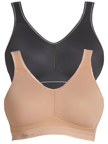 Anita 2er Sparpack Sport-BH Light & Firm 5521 Gr. 100C in 1xschwarz 1xskin von Anita