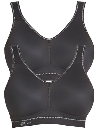 Anita 2er Sparpack Sport-BH Light & Firm 5521 Gr. 75E in 1xschwarz 1xschwarz von Anita