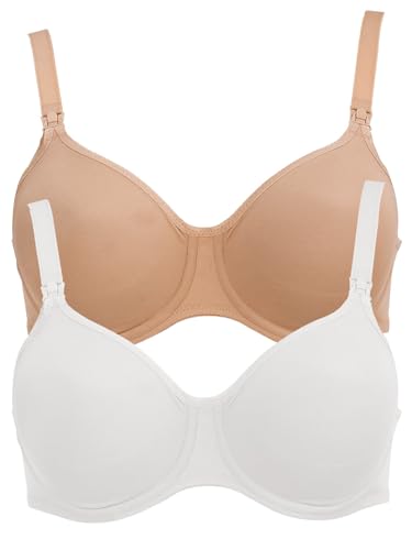 Anita 2er Sparpack Still-BH mit Bügel 5068 Gr. 80F in 1xskin 1xweiß von Anita