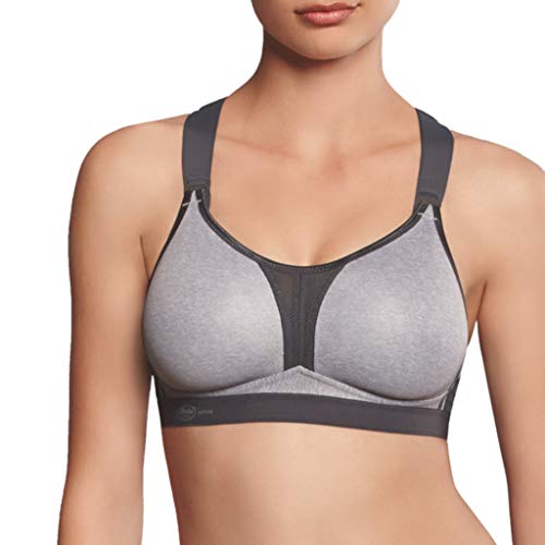 Anita 5537-254 Women's Active Heather Grey Solid Colour Support Sports Bra 70D von Anita