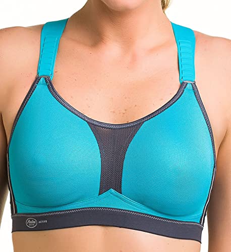 Anita Active Damen Dynamix-Star Sport-BH, Mehrfarbig (Peacock/anthrazit 364), 75A (Herstellergröße: 75) von Anita