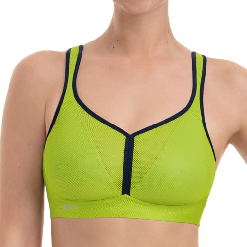 Anita – AIR Control DELTAPAD Sport BH Damen bügellos & starker Halt – Sports Bra luftdurchlässig & leicht - Büstenträger mit Schaumschale für den Sport Körbchengröße A-H 65-95 - Apple Green von Anita