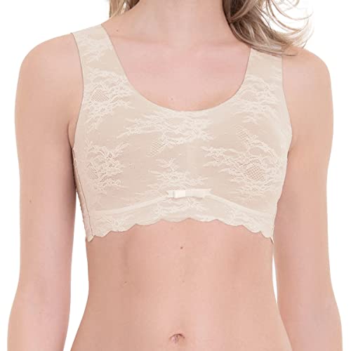 Anita (Since 1886 Damen Bralette - Essentials Lace, Bustier, bügellos, mit Schale, Florale Spitze Creme 2XL von Anita