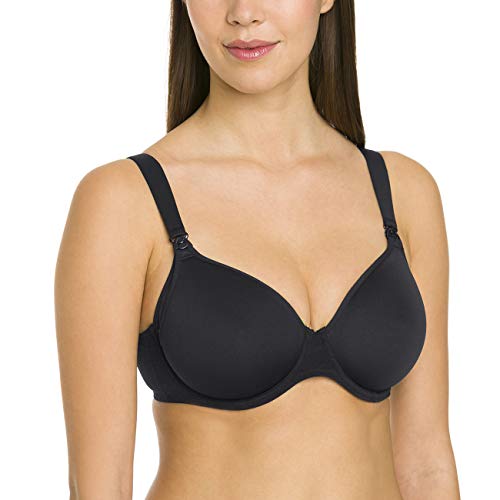 Anita Maternity Damen Miss Anita Schwangerschafts-BH,, per pack Schwarz (schwarz 001), 90F(Herstellergröße: 90F) von Anita