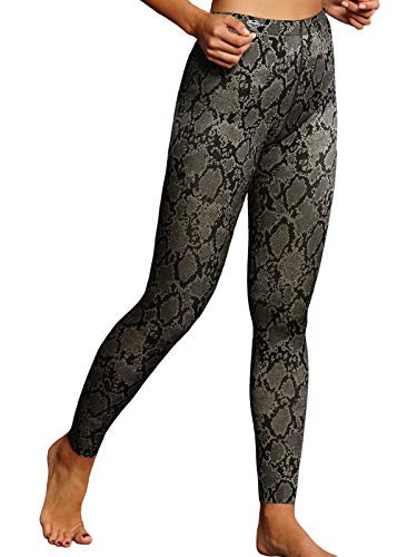 Anita - Damen - Sport Hose - lang - Tights mit Massage Effekt - mit Animal-Print (Python, 38) von Anita