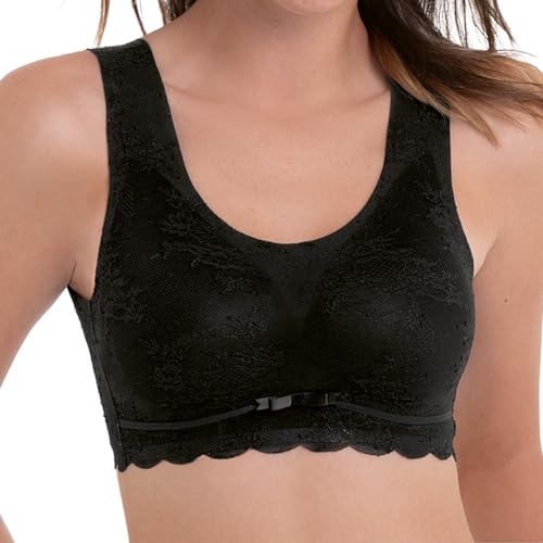 Anita (Since 1886 Damen Bralette - Essentials Lace, Bustier, bügellos, mit Schale, Florale Spitze Schwarz M von Anita