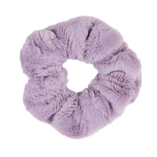 Aniyan 2 Stücke Samt Haargummis Damen – Weiche Scrunchies Haargummi Elastisch, Haarbänder für Pferdeschwanz & Dutt, Schonend & Komfortabel (Lila) von Aniyan