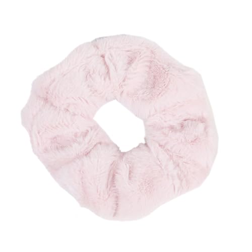 Aniyan 5 Stücke Samt Haargummis Damen – Weiche Scrunchies Haargummi Elastisch, Haarbänder für Pferdeschwanz & Dutt, Schonend & Komfortabel (Hellrosa) von Aniyan