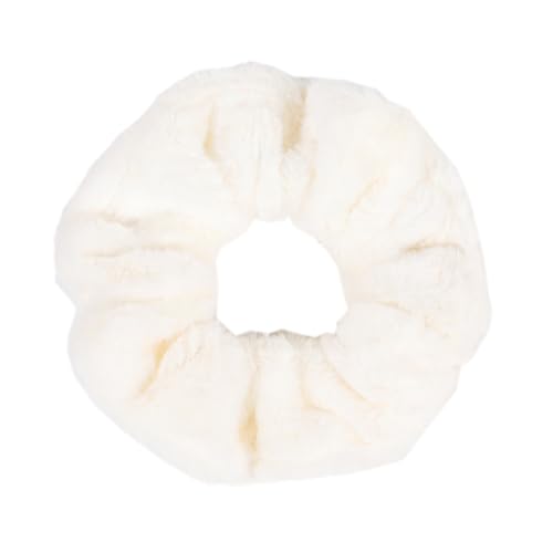 Aniyan 5 Stücke Samt Haargummis Damen – Weiche Scrunchies Haargummi Elastisch, Haarbänder für Pferdeschwanz & Dutt, Schonend & Komfortabel (Milchweiß) von Aniyan