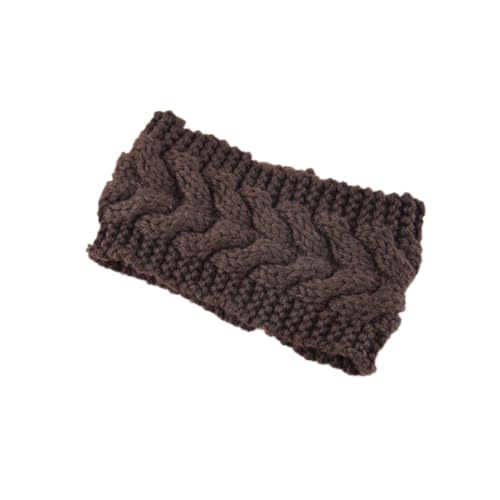 Aniyan Damen Gestrickt Stirnband Winter, Warmes Strick Haarband mit Twist Knoten, Elastisches Kopfband Ohrwärmer für Herbst und Winter, Weiches Headband Kaffee von Aniyan
