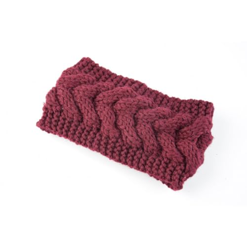 Aniyan Damen Gestrickt Stirnband Winter, Warmes Strick Haarband mit Twist Knoten, Elastisches Kopfband Ohrwärmer für Herbst und Winter, Weiches Headband Rot A Aniyan Damen Gestrickt Stirnband Winter, Warmes Strick Haarband mit Twist Knoten, Elastisches Kopfband Ohrwärmer für Herbst und Winter, Weiches Headband Rot A von Aniyan
