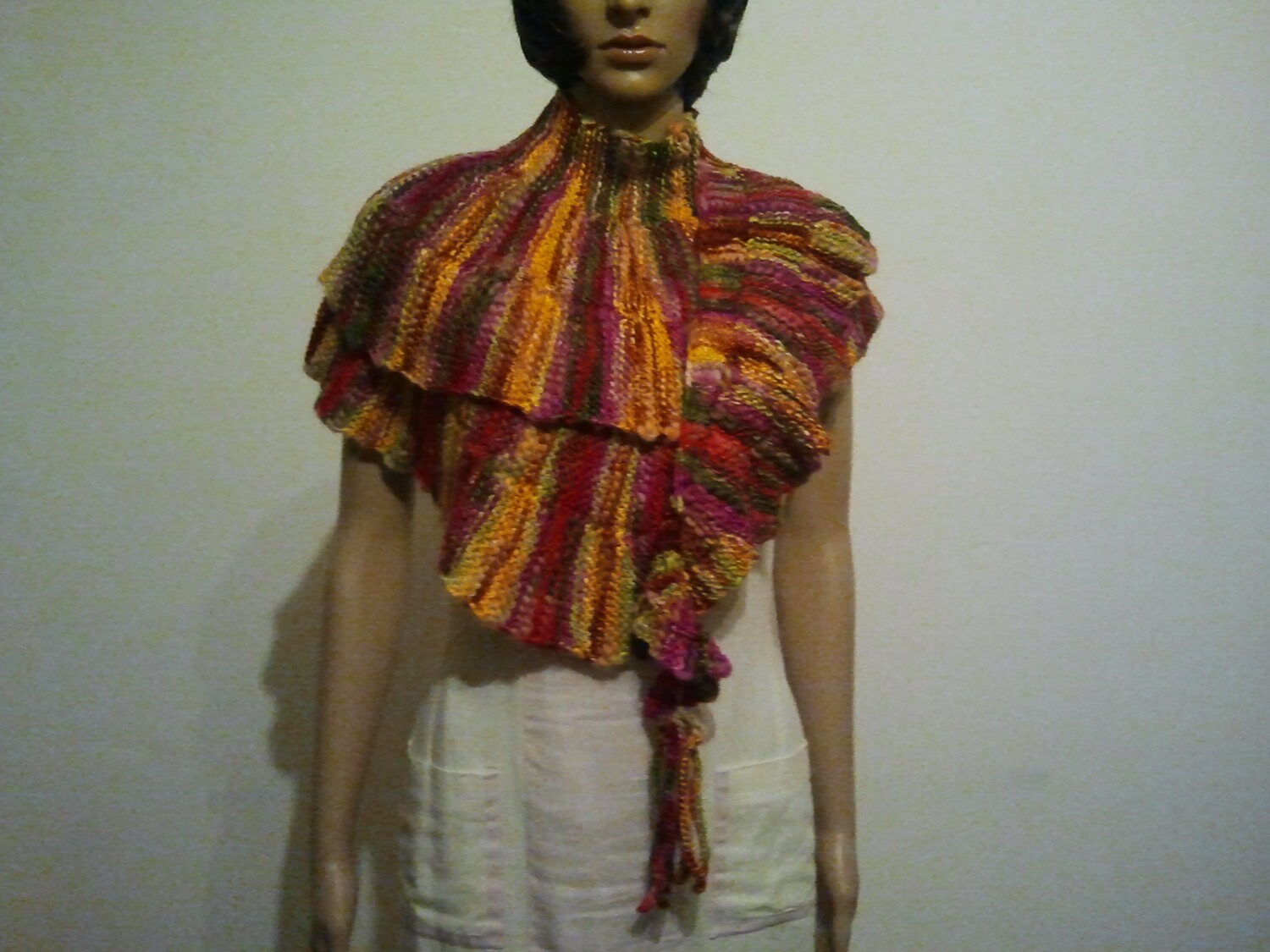 Bunter Festlicher Langer Schal Oder Schultertuch von AnjaClauberg