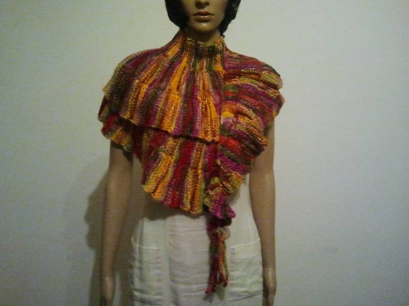 Bunter Festlicher Langer Schal Oder Schultertuch von AnjaClauberg