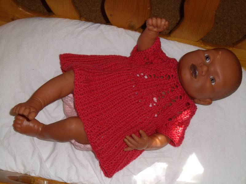 Gestricktes Sommerkleid Mit Höschen in Größe 50 von AnjaClauberg