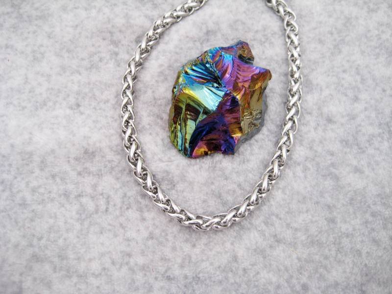 Männerkette, Edelstahlkette "Kale", Breite, Schwere Kette, Wikinger, Weizenkette, Herren, Spiga von AnjasPerlenweltShop