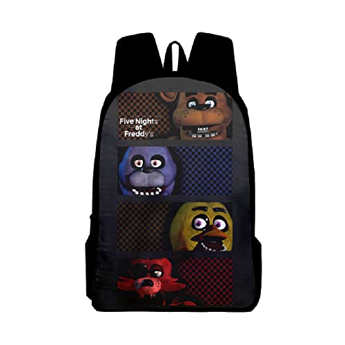 Anjinguang FNAF Rucksack FNAF Thriller Terror Spiel Schule Reisetasche 3D gedruckt Cartoon für Jungen Mädchen von Anjinguang