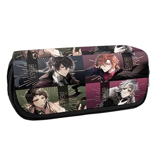 Anjinguang Federmäppchen-Aufkleber für Jungen und Mädchen, Bungo Stray Dogs, 100 Stück, Dazai, Osamu, Nakahara, Chuuya, Anime, Schreibwaren, Schüler-Stifttasche, Typ 16, 20*9*6.5cm von Anjinguang