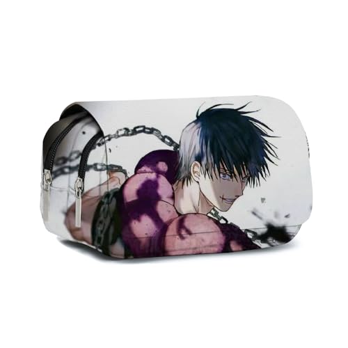 Anjinguang Gojo Satoru Federmäppchen JJK Gojo Geto Suguru Tasche Stiftebox Aufbewahrung Große Kapazität Langlebig Schüler Jungen Mädchen Federmäppchen Schreibwaren Cartoon Stifttasche Schulbedarf von Anjinguang