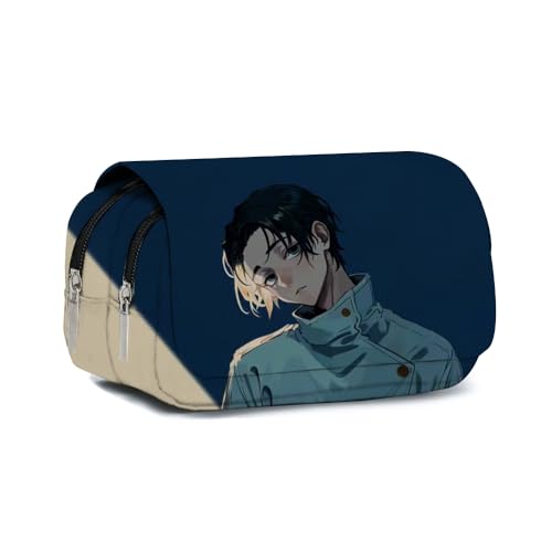 Anjinguang Gojo Satoru Federmäppchen JJK Gojo Geto Suguru Tasche Stiftebox Aufbewahrung Große Kapazität Langlebig Schüler Jungen Mädchen Federmäppchen Schreibwaren Cartoon Stifttasche Schulbedarf von Anjinguang