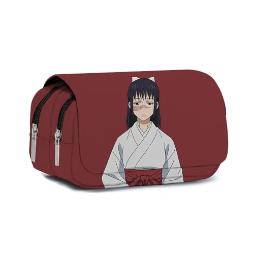 Anjinguang Gojo Satoru Federmäppchen JJK Gojo Geto Suguru Tasche Stiftebox Aufbewahrung Große Kapazität Langlebig Schüler Jungen Mädchen Federmäppchen Schreibwaren Cartoon Stifttasche Schulbedarf von Anjinguang