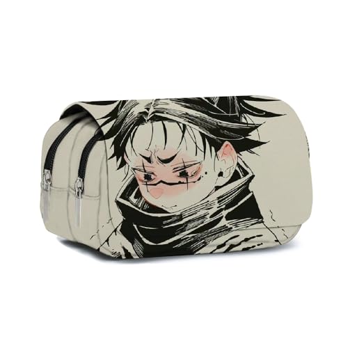 Anjinguang Gojo Satoru Federmäppchen JJK Gojo Geto Suguru Tasche Stiftebox Aufbewahrung Große Kapazität Langlebig Schüler Jungen Mädchen Federmäppchen Schreibwaren Cartoon Stifttasche Schulbedarf von Anjinguang