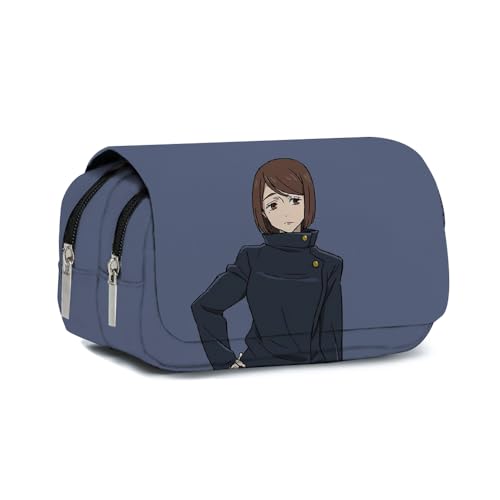 Anjinguang Gojo Satoru Federmäppchen JJK Gojo Geto Suguru Tasche Stiftebox Aufbewahrung Große Kapazität Langlebig Schüler Jungen Mädchen Federmäppchen Schreibwaren Cartoon Stifttasche Schulbedarf von Anjinguang