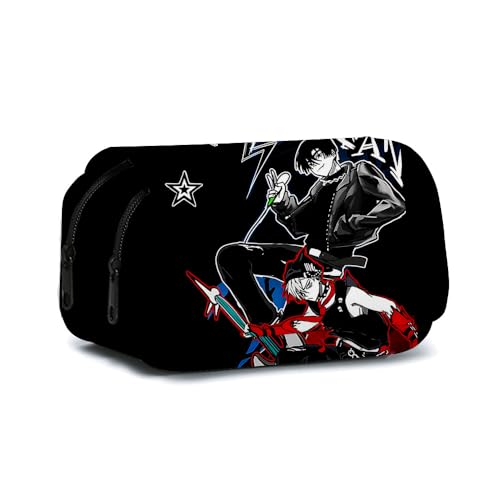 Anjinguang Luka Federmäppchen Anime Till/Ivan Federmäppchen Cartoon-Druck Federmäppchen Große Kapazität Doppelschichten Reißverschluss Stiftebox Student Schreibwaren Cartoon Stifttasche Geschenke, Typ von Anjinguang