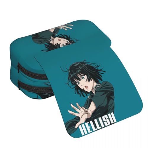 Anjinguang Saitama Federmäppchen Genos/Tatsumaki Tasche Stiftebox Aufbewahrung Große Kapazität Langlebig Schüler Federmäppchen Schreibwaren Cartoon Stifttasche Schulbedarf, Typ 2, 21x10x7.5cm von Anjinguang