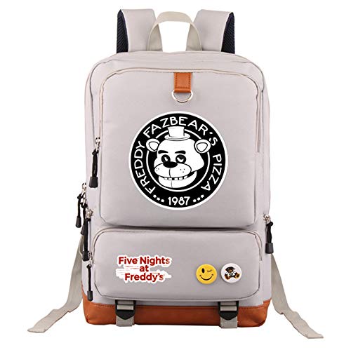 Five Nights Fre-ddy Rucksack für Mädchen Kinder FNAF Schultasche Kinder Büchertasche Frauen Casual Daypack Cartoon Niedlicher Bär Lässig Stilvoll Schulrucksack Große Größe von Anjinguang